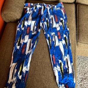 Enrica Men's Casual Printed Jeans Skinny Denim Pants